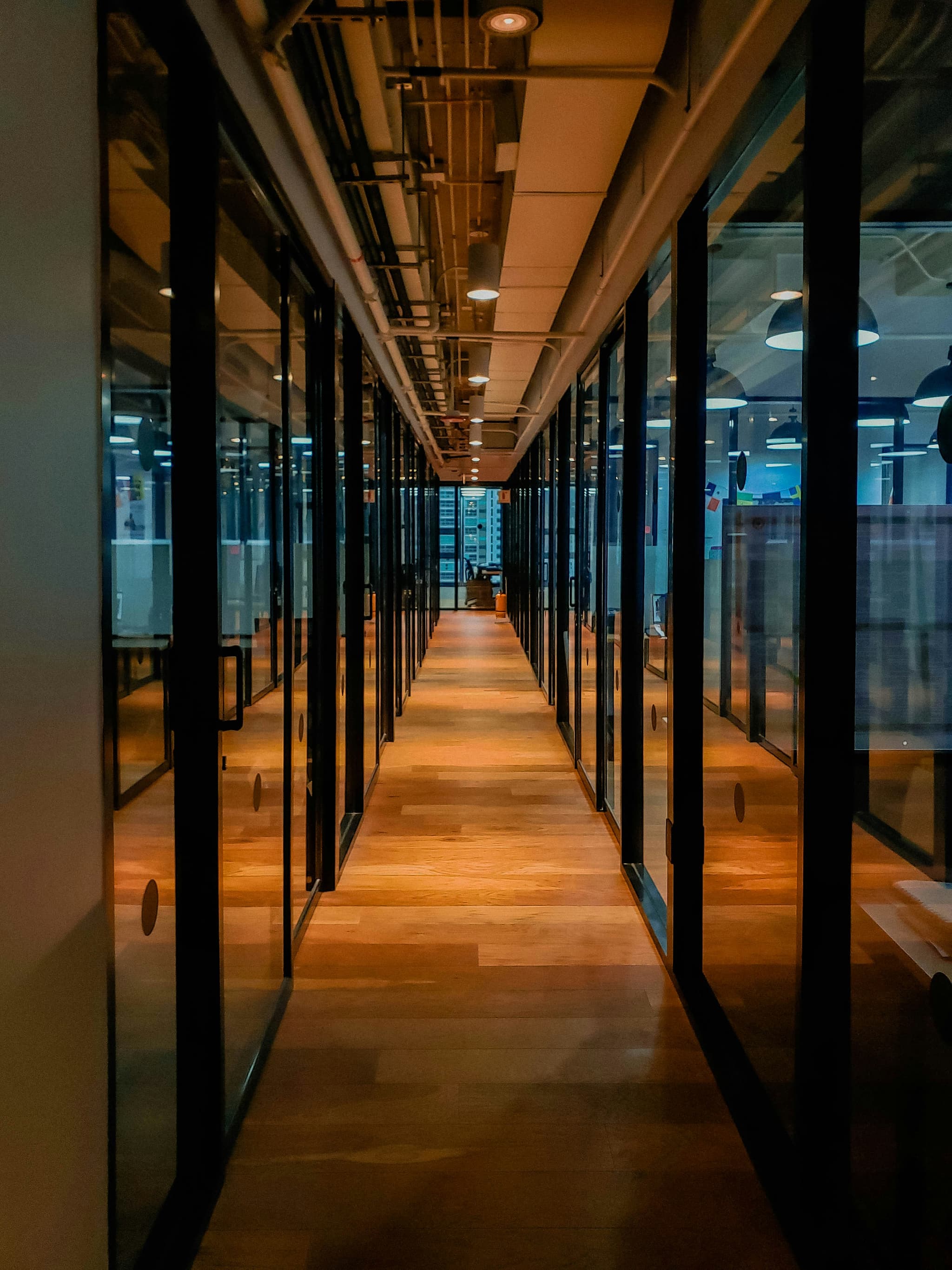 Modern office corridor